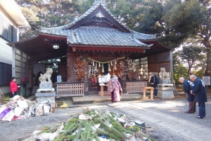 青木神社のどんど焼き2